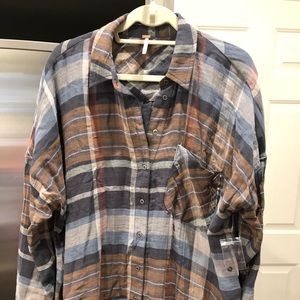 Plaid top by free people